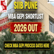 SIIB Pune MBA GEPI Shortlist 2026 Out; Check MBA GEPI Process Dates Here